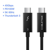 CABLETIME- THUNDERBOLT 3 Cable, SKU-CT-C160-TB3-PB1